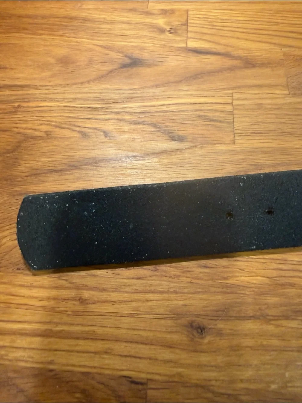 Men’s Black Leather Belt with Silver Buckle (022)